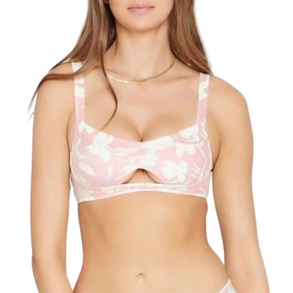 NEW L*Space Flora Keyhole Pullover Bikini Top in Paradise Blooms Sz. S